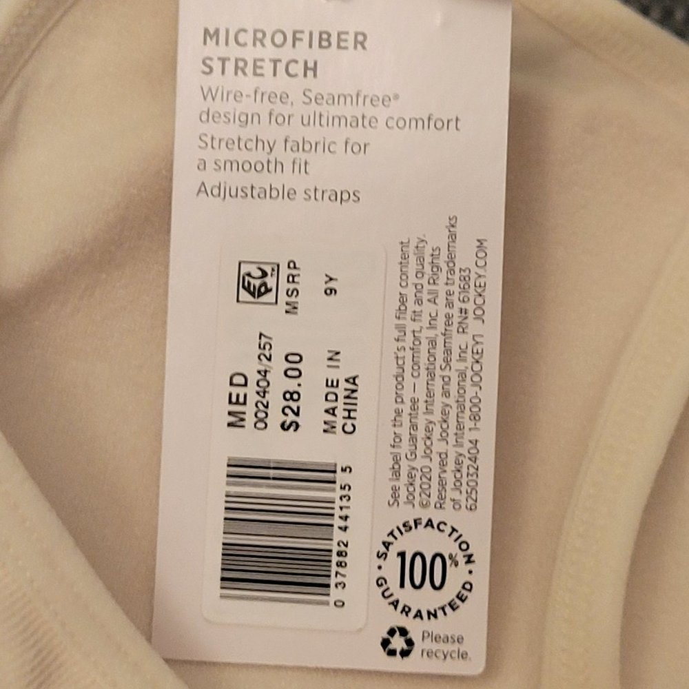 ⚡️FLASH SALE⚡️🎊HP🎊NWT JOCKEY MicroModern Seamless CamiStrap Bralette 3 Avail - Picture 8 of 11
